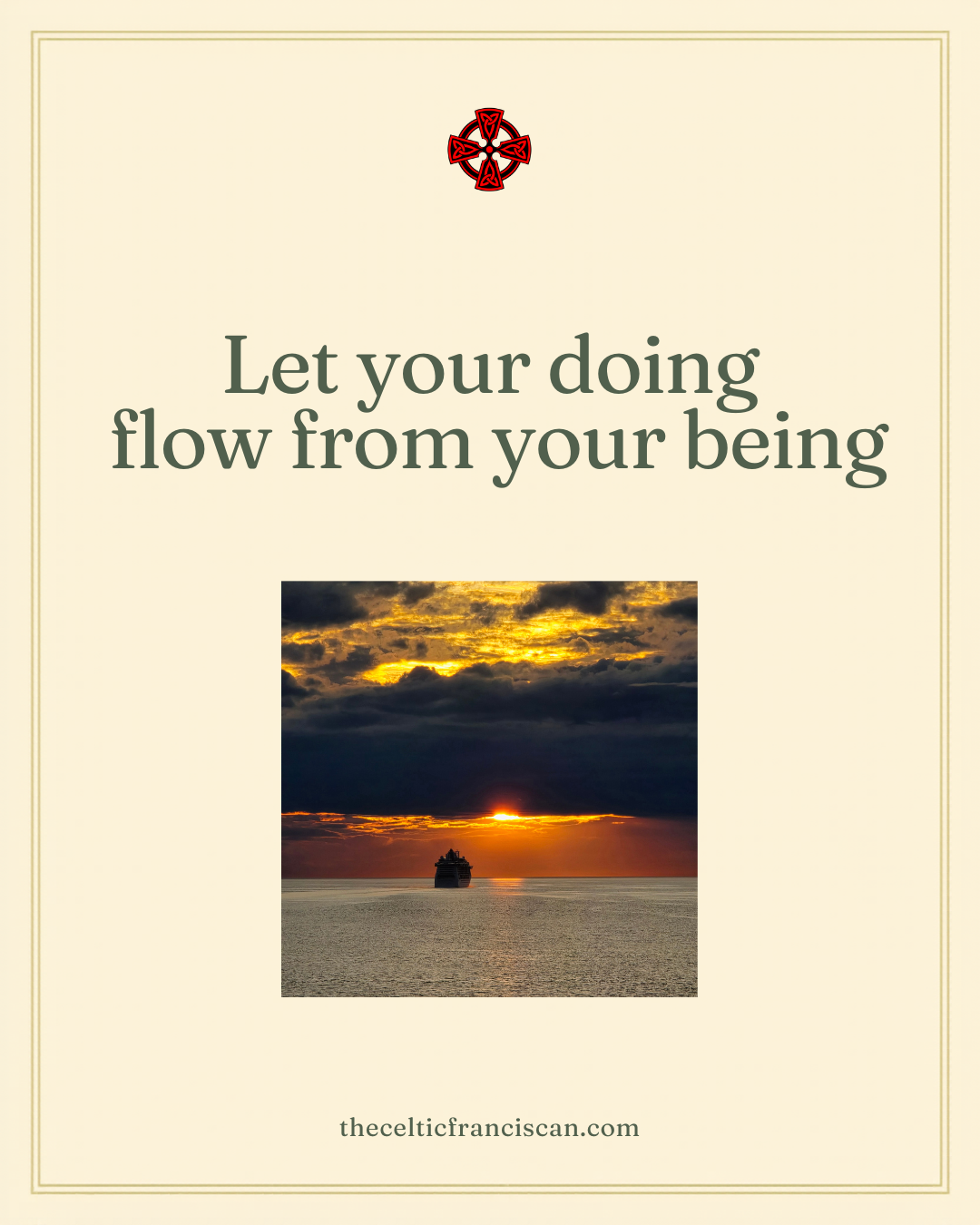 Read more about the article Doing Must Flow from Being
