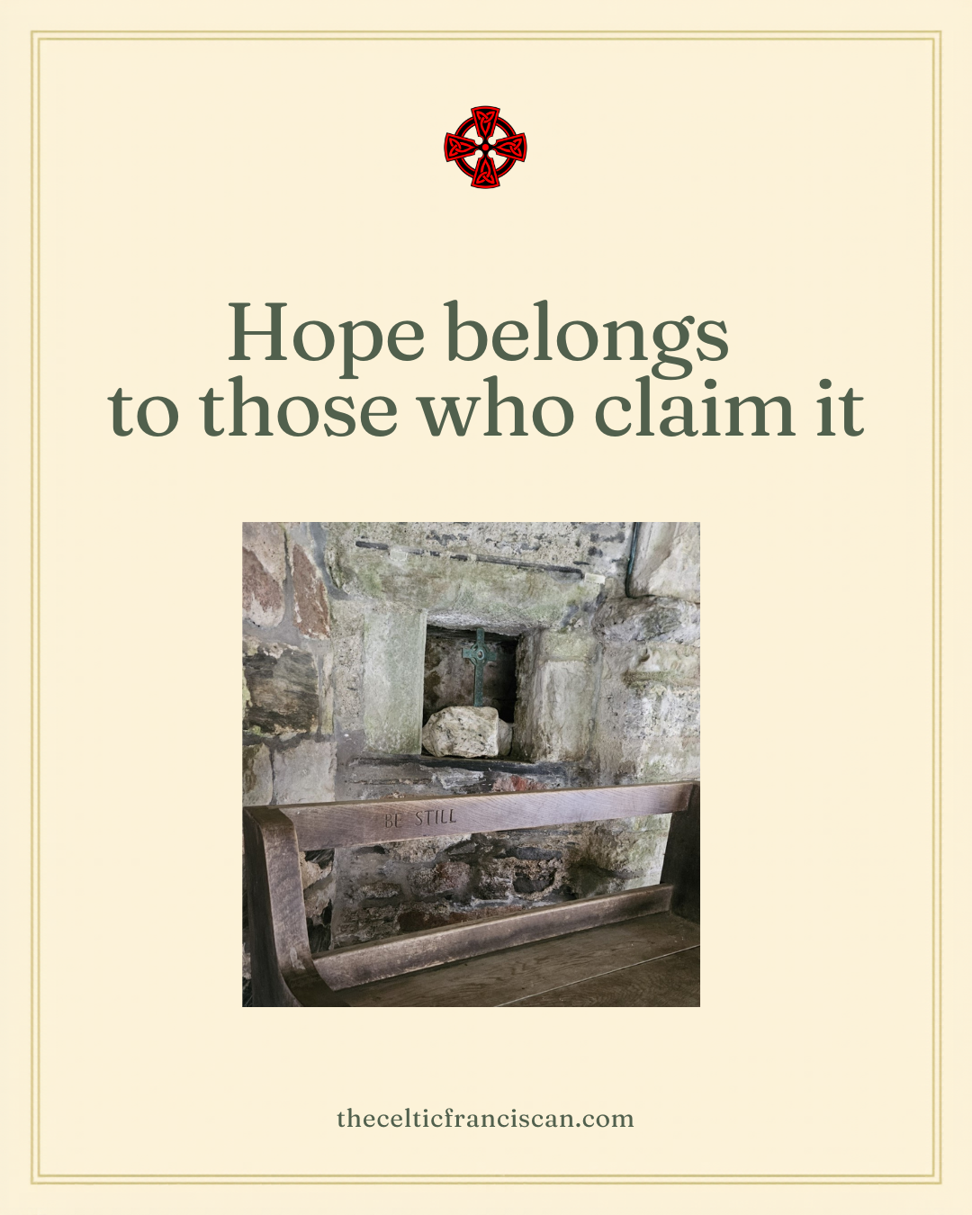 Read more about the article Hope Belongs to Those Who Claim It